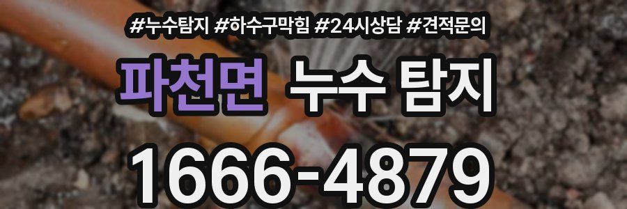 파천면 누수 탐지