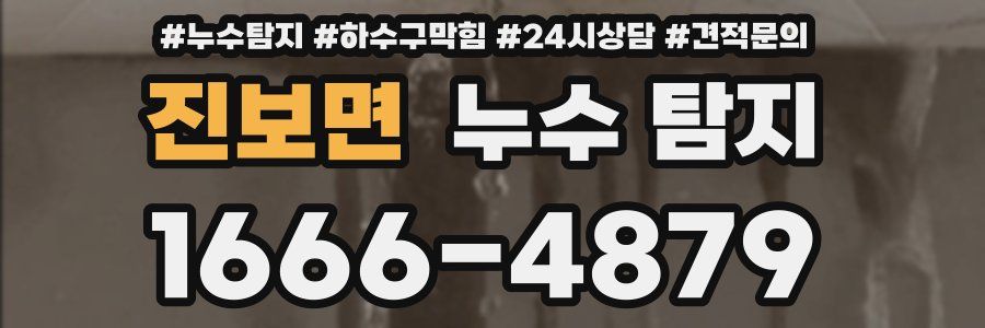 진보면 누수 탐지
