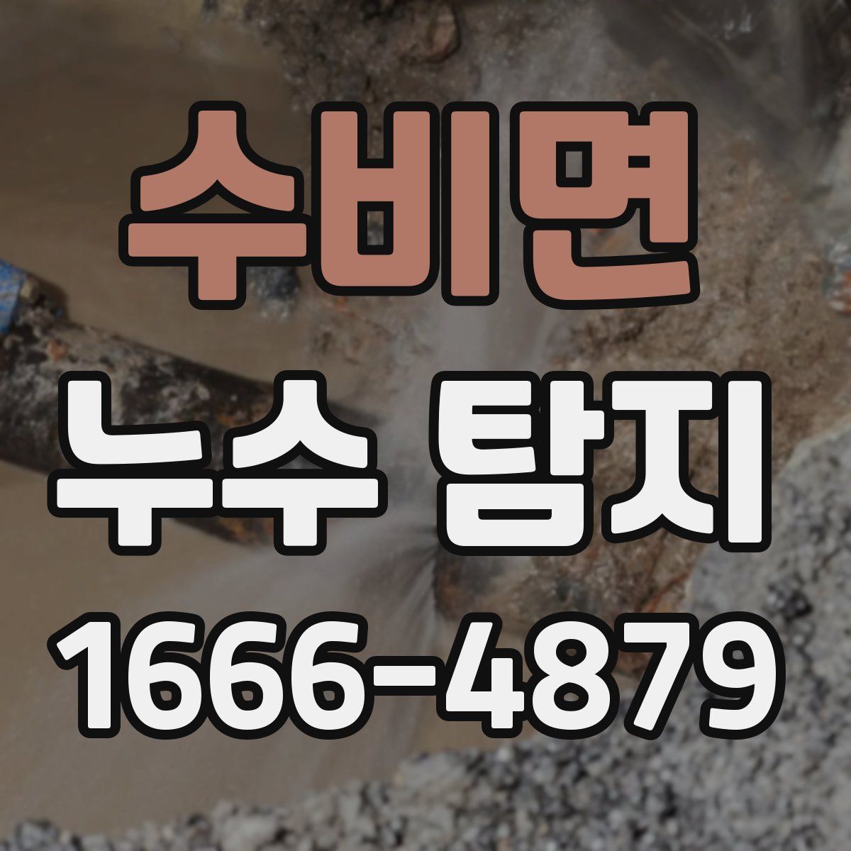 수비면 누수 탐지