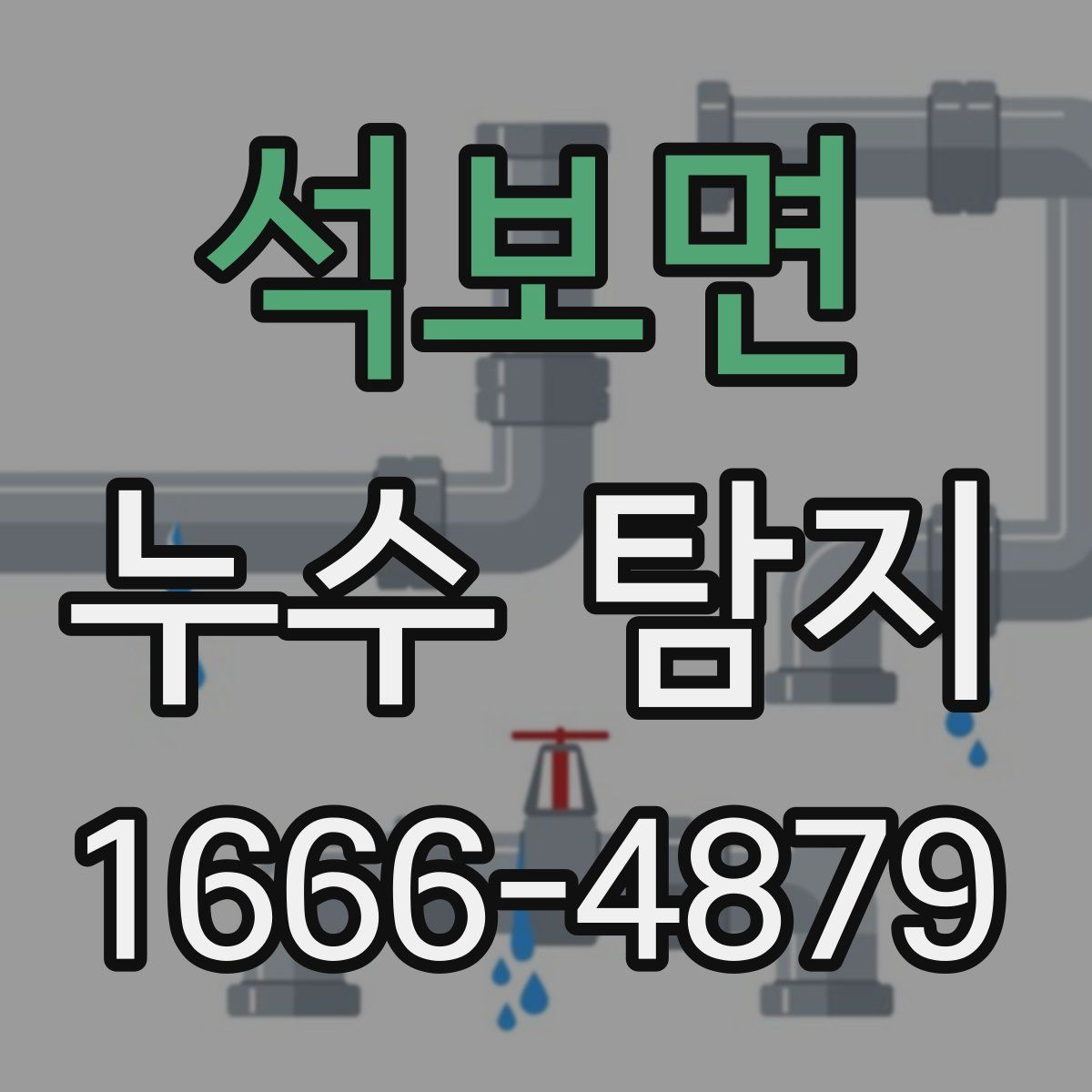 석보면 누수 탐지