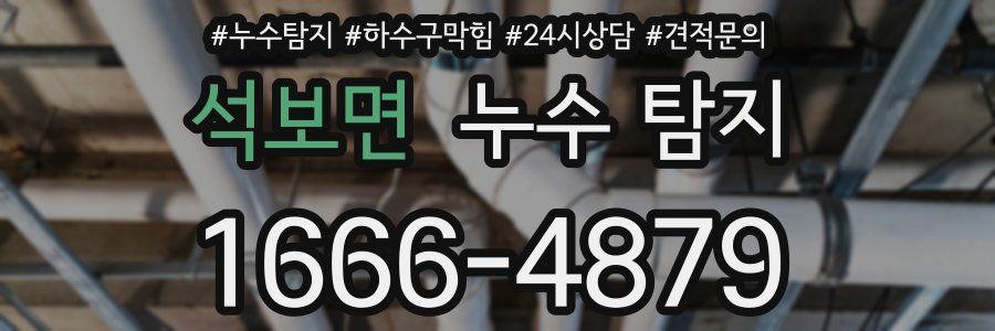 석보면 누수 탐지