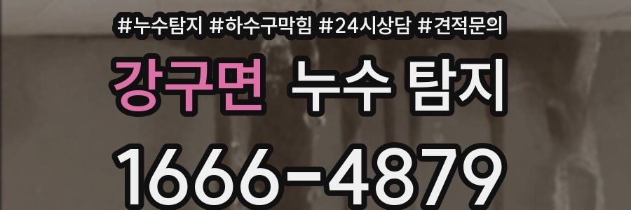 강구면 누수 탐지