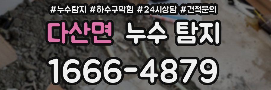 다산면 누수 탐지