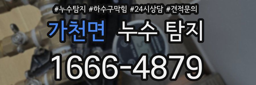 가천면 누수 탐지