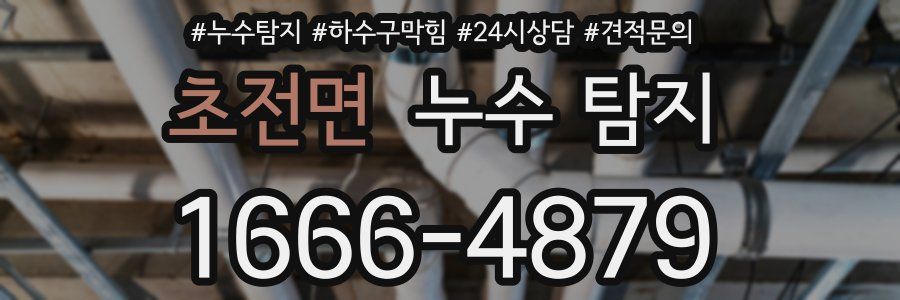 초전면 누수 탐지