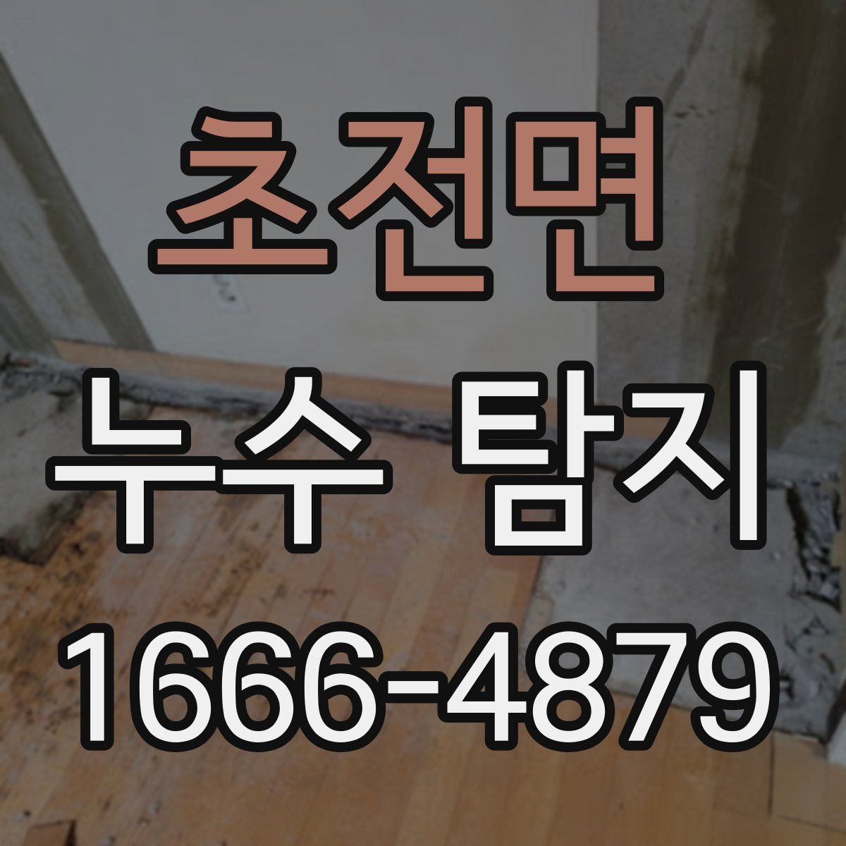 초전면 누수 탐지