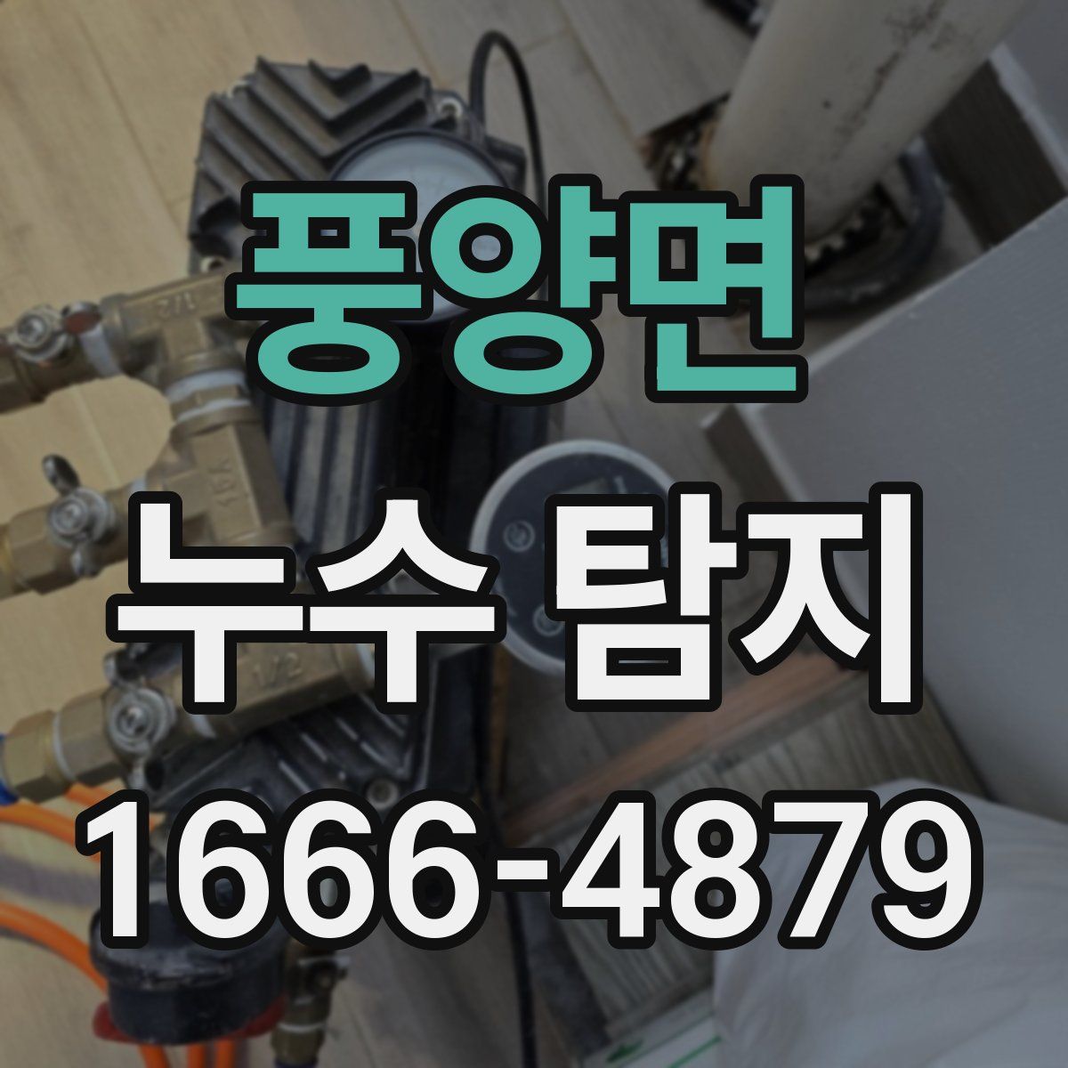 풍양면 누수 탐지
