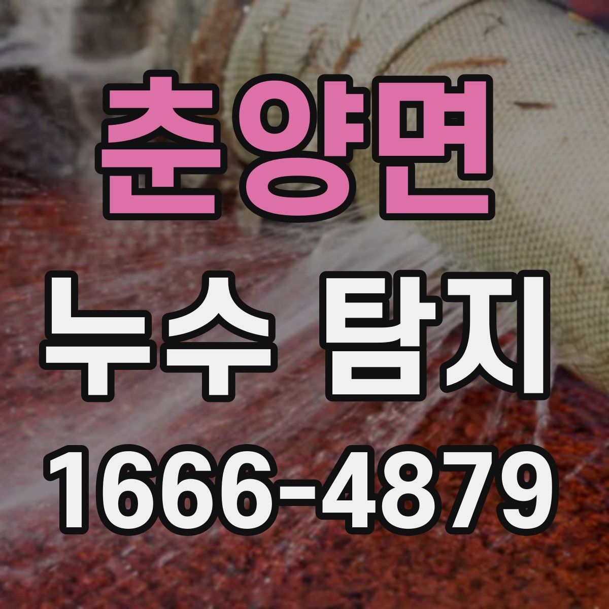 춘양면 누수 탐지