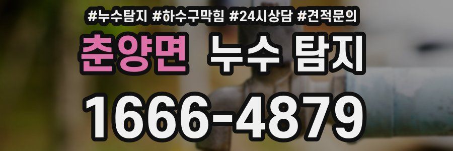 춘양면 누수 탐지
