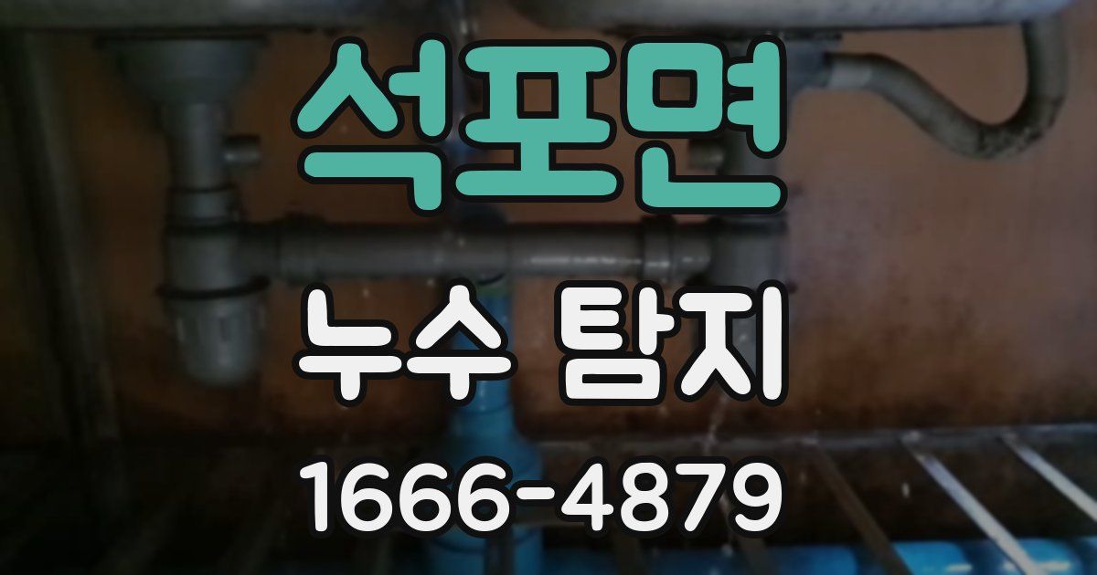 석포면 누수 탐지