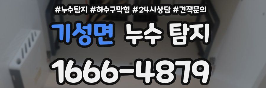 기성면 누수 탐지