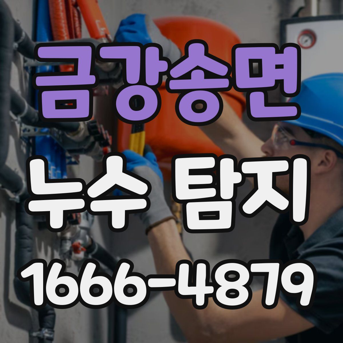 금강송면 누수 탐지