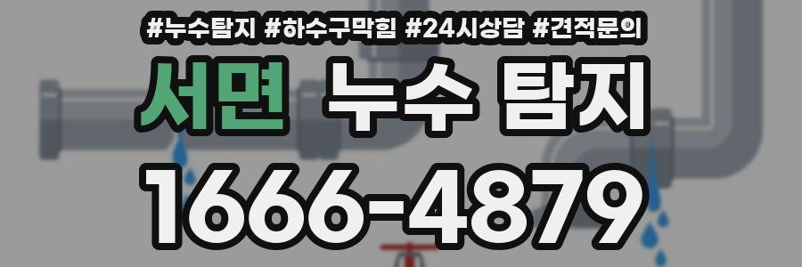 서면 누수 탐지