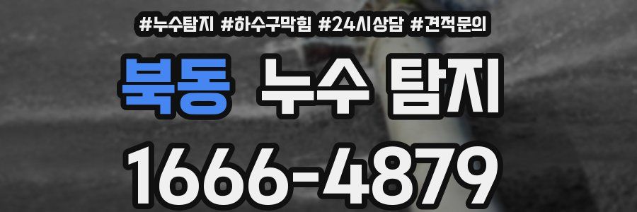 북동 누수 탐지