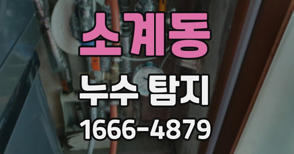 소계동 누수 탐지