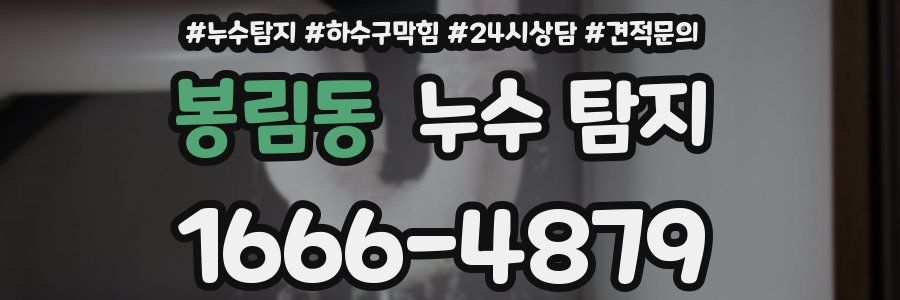 봉림동 누수 탐지