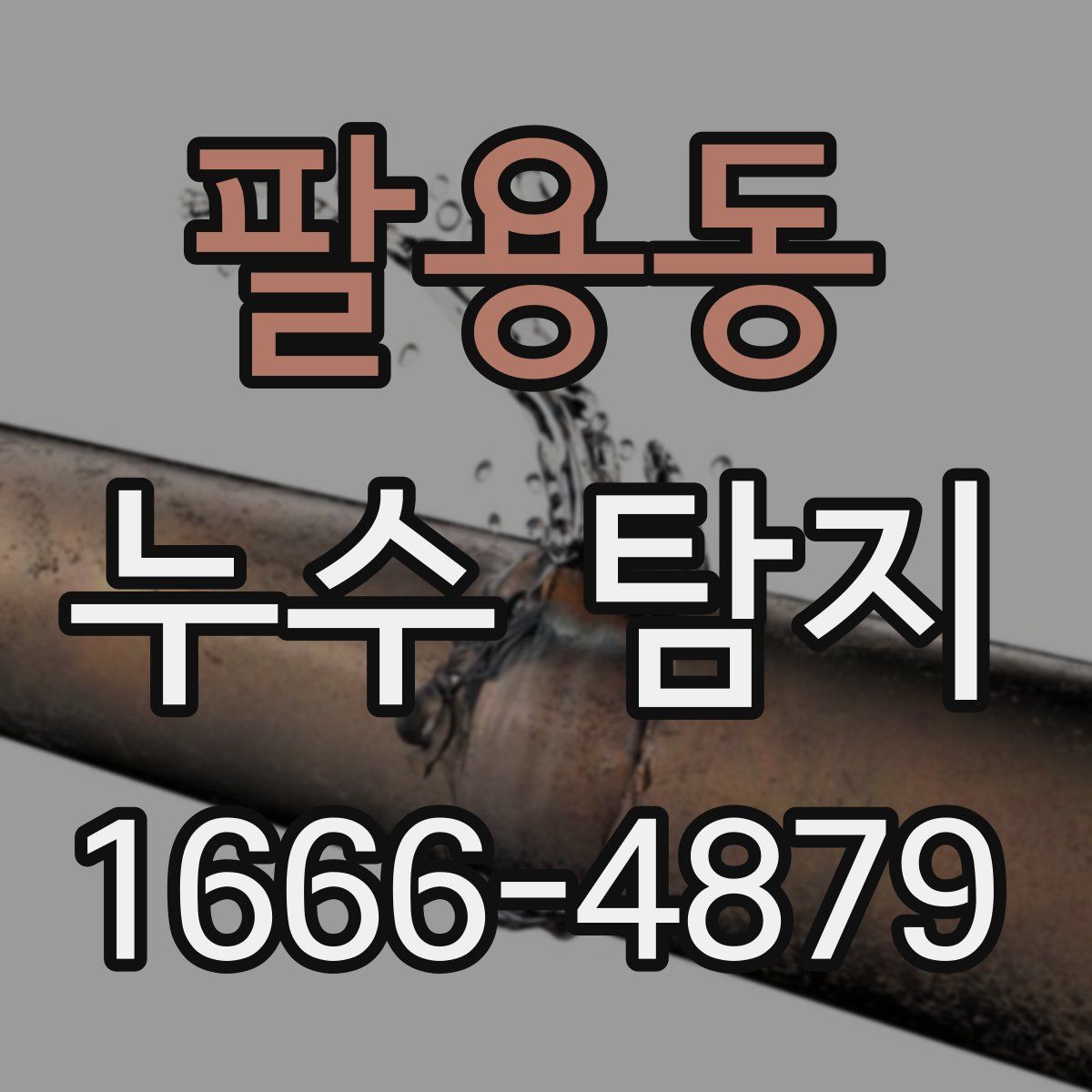 팔용동 누수 탐지