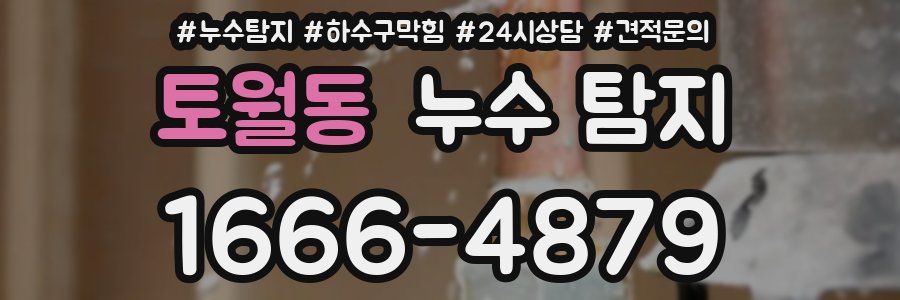 토월동 누수 탐지