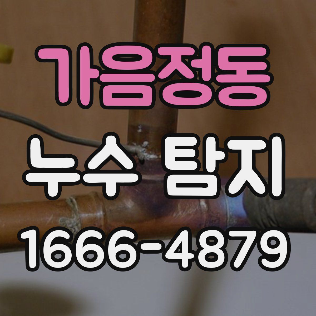 가음정동 누수 탐지