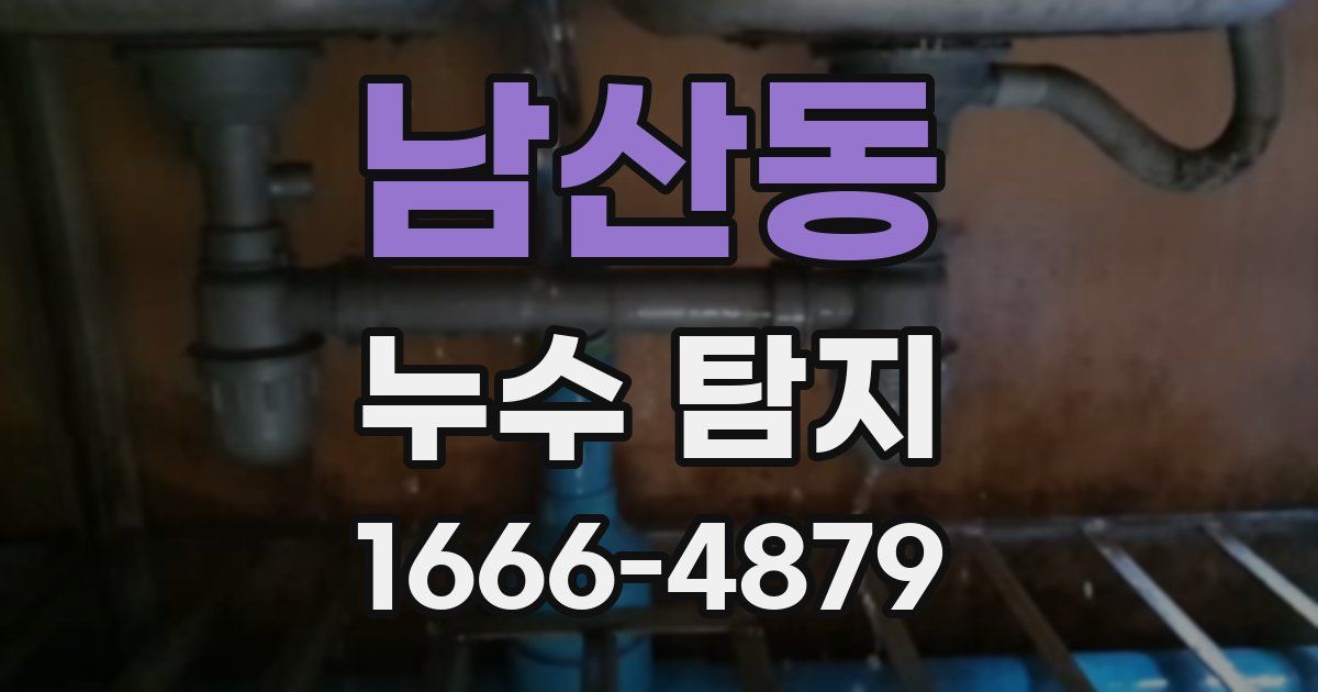 남산동 누수 탐지