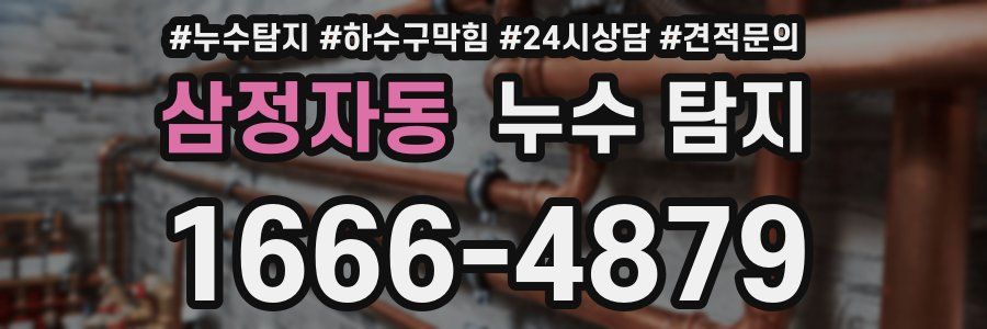 삼정자동 누수 탐지