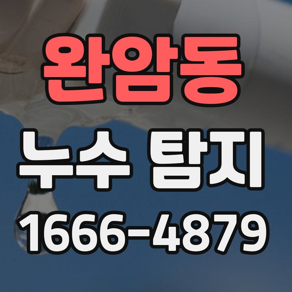 완암동 누수 탐지 비파괴 방식으로 확인하는 과정