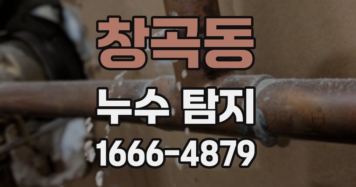 창곡동 누수 탐지