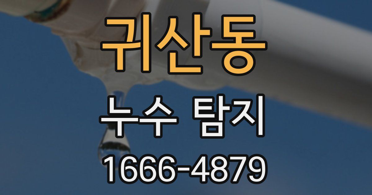 귀산동 누수 탐지