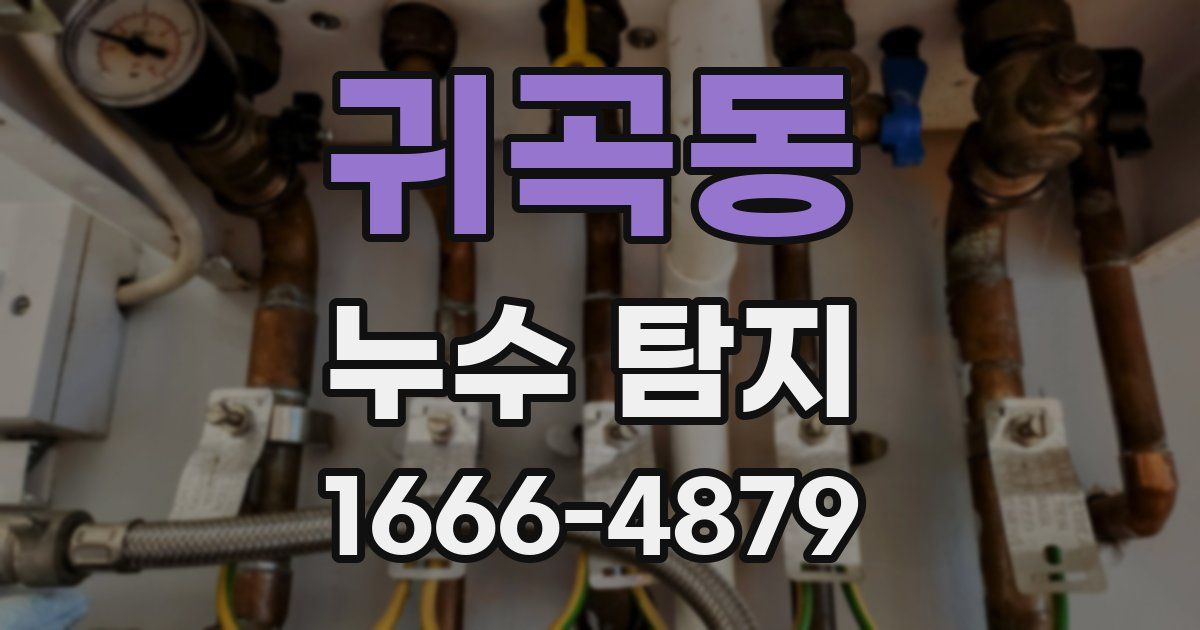 귀곡동 누수 탐지
