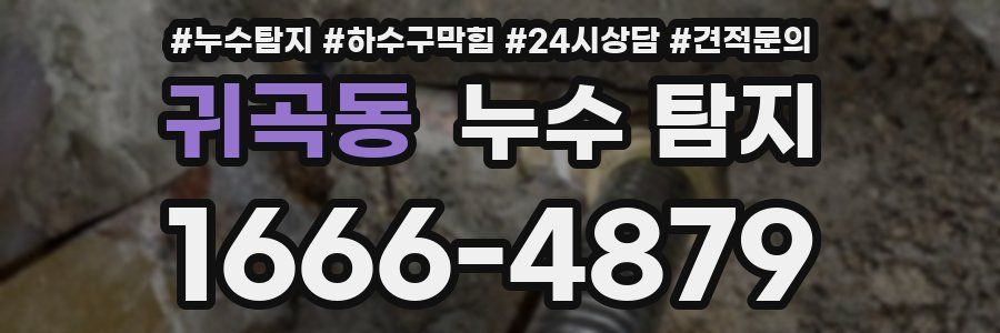 귀곡동 누수 탐지
