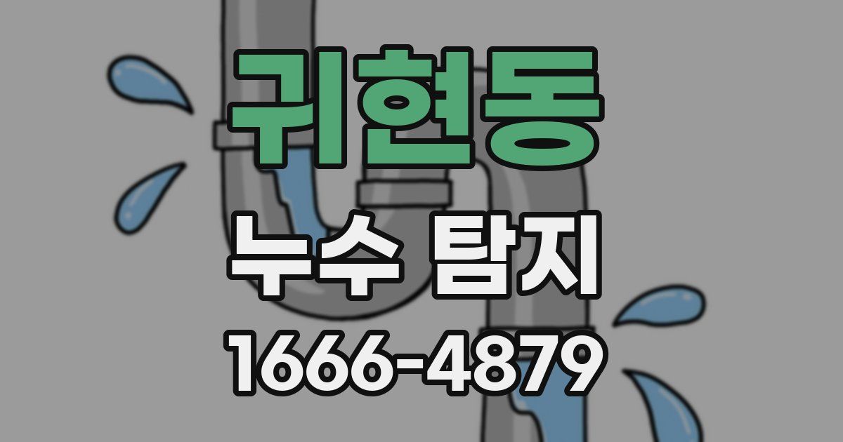 귀현동 누수 탐지