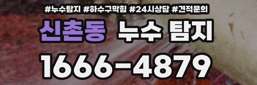 신촌동 누수 탐지