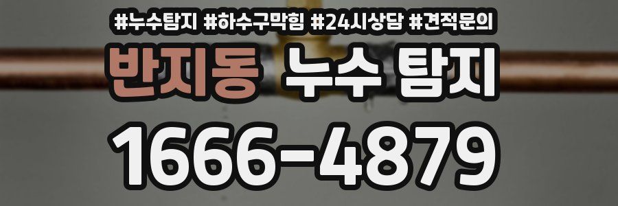 반지동 누수 탐지