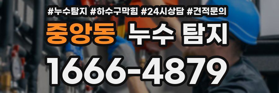 중앙동 누수 탐지