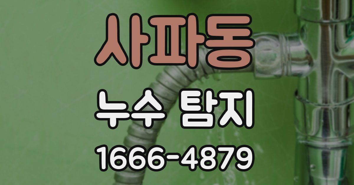 사파동 누수 탐지