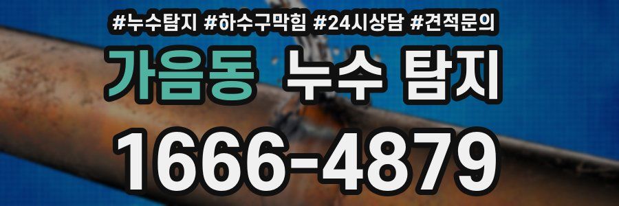 가음동 누수 탐지