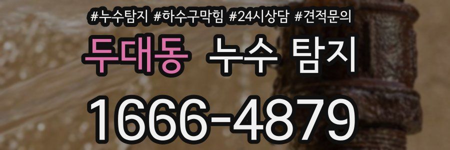 두대동 누수 탐지