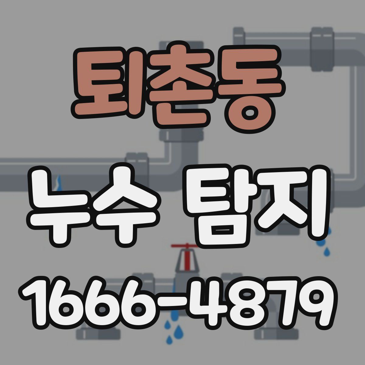 퇴촌동 누수 탐지
