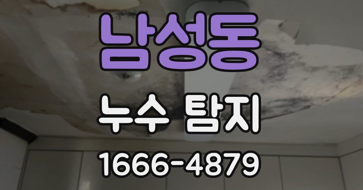 남성동 누수 탐지