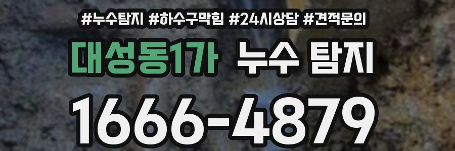 대성동1가 누수 탐지