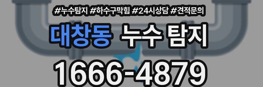대창동 누수 탐지