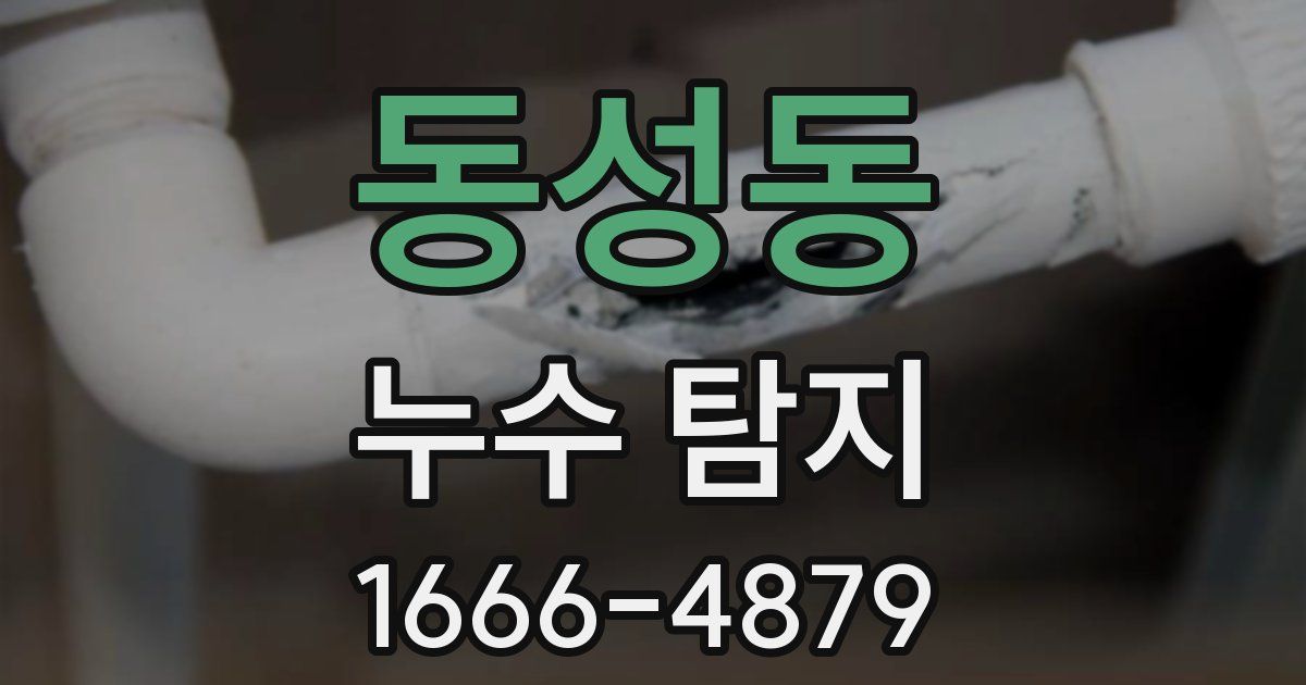 동성동 누수 탐지