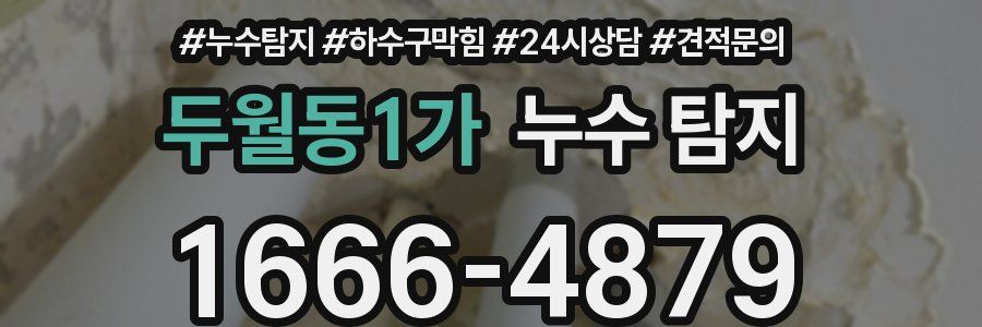 두월동1가 누수 탐지