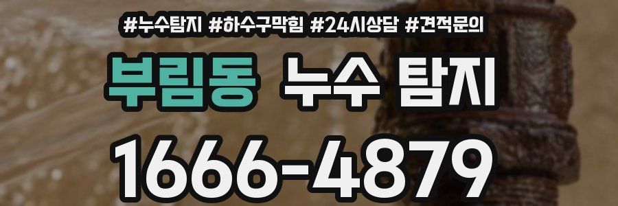 부림동 누수 탐지
