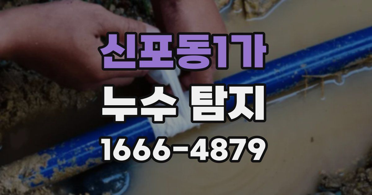 신포동1가 누수 탐지