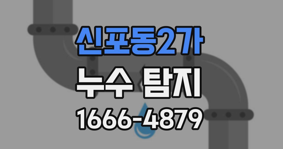 신포동2가 누수 탐지