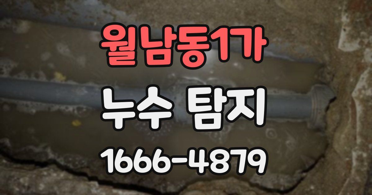 월남동1가 누수 탐지