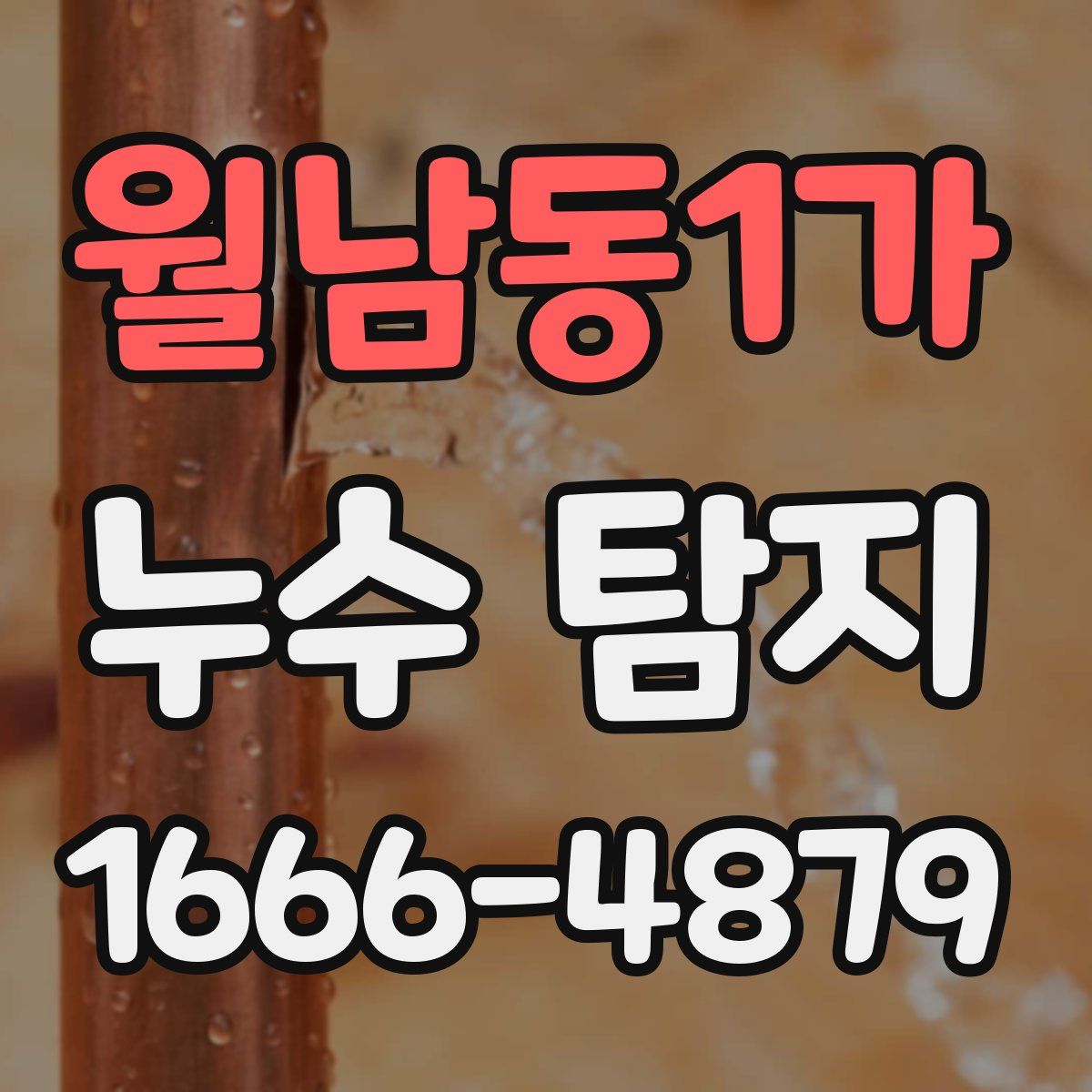 월남동1가 누수 탐지