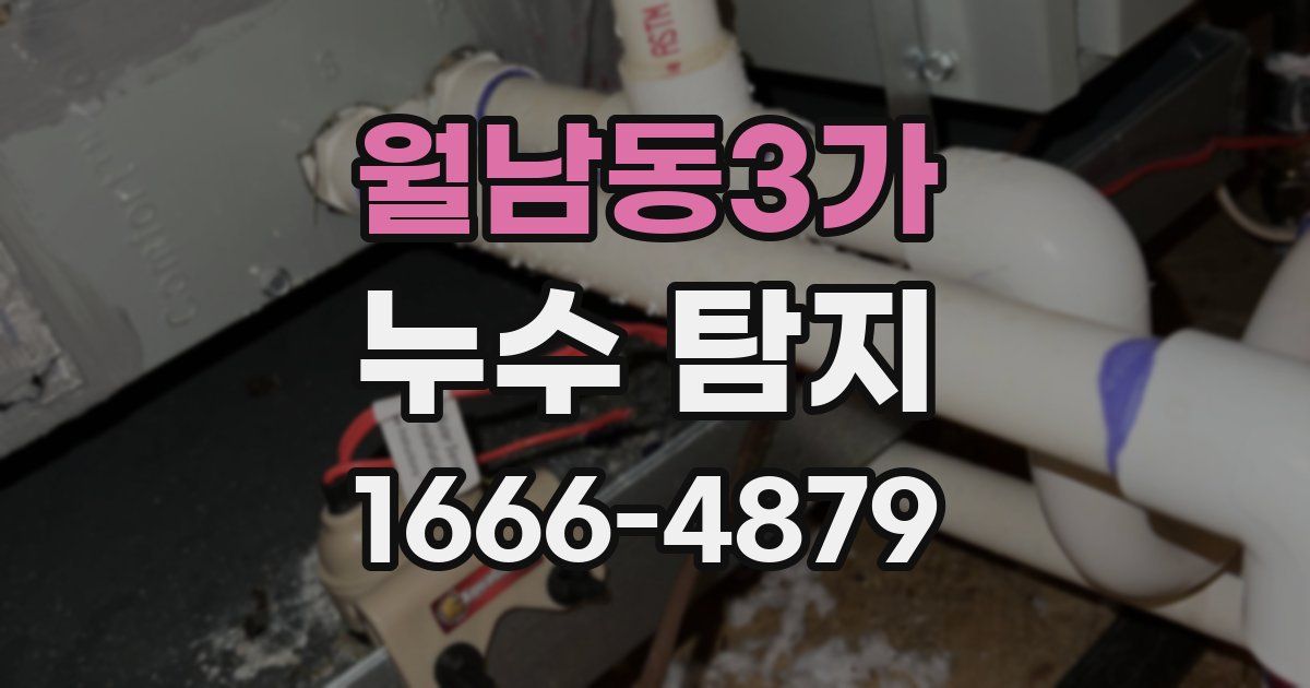 월남동3가 누수 탐지