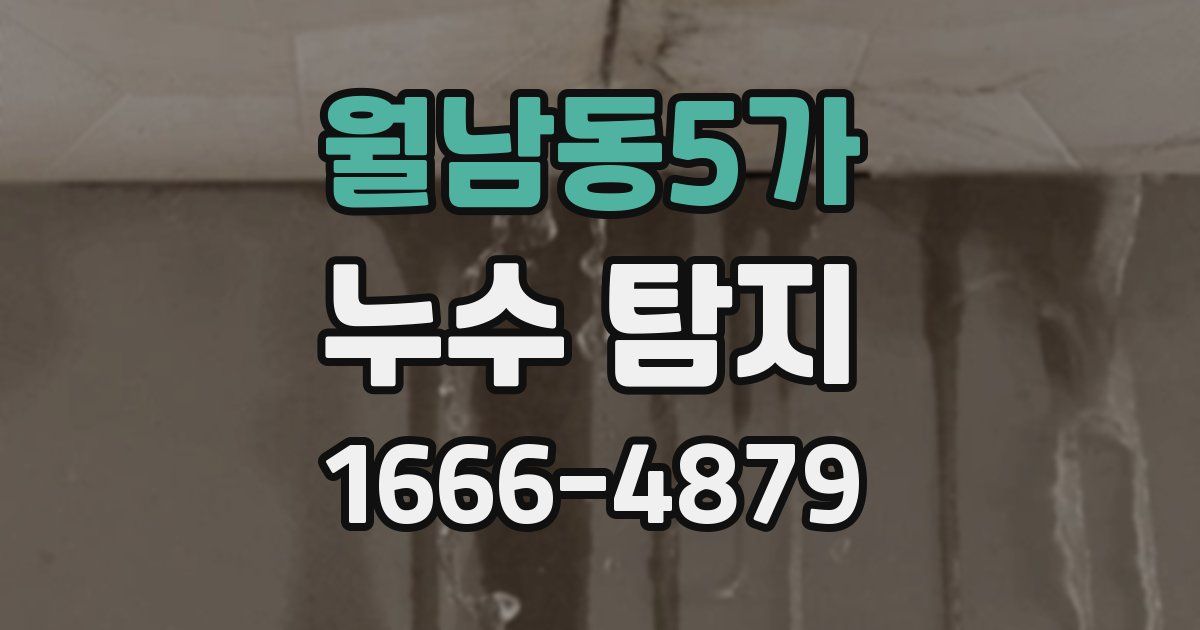 월남동5가 누수 탐지